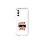 Dali Design Samsung Galaxy A25 Uyumlu Şeffaf Kılıf Couple Ayıcık 1 Tasarımlı