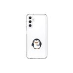 Dali Design Samsung Galaxy A25 Uyumlu Şeffaf Kılıf Couple Penguen 2 Tasarımlı