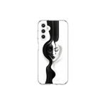 Dali Design Samsung Galaxy A25 Uyumlu Şeffaf Kılıf Estetik Yüz 3 Tasarımlı