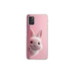 Dali Design Samsung Galaxy A31 Uyumlu Şeffaf Kılıf 5 Peluş Tavşan Tasarımlı
