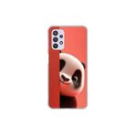 Dali Design Samsung Galaxy A32 Uyumlu Şeffaf Kılıf 4 Peluş Panda Tasarımlı