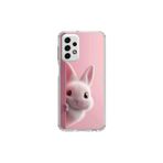 Dali Design Samsung Galaxy A33 Uyumlu Şeffaf Kılıf 5 Peluş Tavşan Tasarımlı