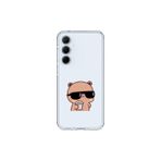 Dali Design Samsung Galaxy A35 Uyumlu Şeffaf Kılıf Couple Ayıcık 1 Tasarımlı