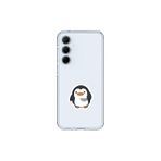 Dali Design Samsung Galaxy A35 Uyumlu Şeffaf Kılıf Couple Penguen 2 Tasarımlı