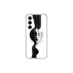 Dali Design Samsung Galaxy A35 Uyumlu Şeffaf Kılıf Estetik Yüz 3 Tasarımlı