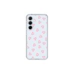 Dali Design Samsung Galaxy A35 Uyumlu Şeffaf Kılıf Şeffaf Kalp 3 Tasarımlı