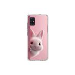 Dali Design Samsung Galaxy A51 Uyumlu Şeffaf Kılıf 5 Peluş Tavşan Tasarımlı