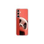 Dali Design Samsung Galaxy A55 Uyumlu Şeffaf Kılıf 4 Peluş Panda Tasarımlı