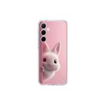 Dali Design Samsung Galaxy A55 Uyumlu Şeffaf Kılıf 5 Peluş Tavşan Tasarımlı