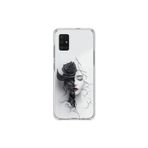 Dali Design Samsung Galaxy A71 Uyumlu Şeffaf Kılıf Estetik Yüz 4 Tasarımlı