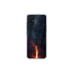 Dali Design Samsung Galaxy A71 Uyumlu Şeffaf Kılıf Kılıç Tasarımlı