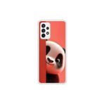Dali Design Samsung Galaxy A72 Uyumlu Şeffaf Kılıf 4 Peluş Panda Tasarımlı