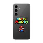 Dali Design Samsung Galaxy S24 Fe Uyumlu Şeffaf Kılıf 2 Mario Tasarımlı