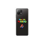 Dali Design Xiaomi Mi 11 Lite Uyumlu Şeffaf Kılıf 2 Mario Tasarımlı