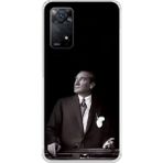 Dali Design Xiaomi Redmi Note 11 Pro Uyumlu Şeffaf Kılıf Atatürk 3 Tasarımlı - Beyaz
