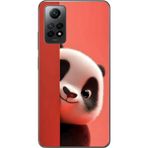 Dali Design Xiaomi Redmi Note 12 Pro Uyumlu Şeffaf Kılıf 4 Peluş Panda Tasarımlı