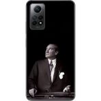 Dali Design Xiaomi Redmi Note 12 Pro Uyumlu Şeffaf Kılıf Atatürk 3 Tasarımlı - Beyaz