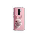 Dali Design Xiaomi Redmi Note 8 Pro Uyumlu Şeffaf Kılıf 5 Peluş Tavşan Tasarımlı