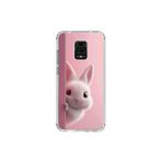 Dali Design Xiaomi Redmi Note 9 Pro Uyumlu Şeffaf Kılıf 5 Peluş Tavşan Tasarımlı