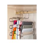 Dalian Home Dekoratif Metal Dolap Içi Krom Askı Pantolon Askısı 5 Katlı Çoklu Askılık