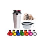 Dalian Home Kedi - Köpek Seyehat Su Matarası Katlanabilir Mama Kabı Taşınabilir Suluk ve Mama KAbı
