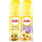 Dalin 150 ml 2'li Bıcı Bıcı Kokusu-Bahar Tazeliği Karma Bebek Kolonyası Set