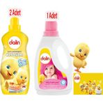 Dalin 2 Adet Sıvı Çamaşır Deterjanı 1500 ml ve Düş Bahçesi Çamaşır Yumuşatıcısı 1500 ml Bebek Ürünü - 1 kg