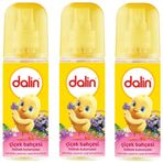 Dalin 3x150 ml Çiçek Bahçesi Sprey Bebek Kolonyası