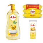 Dalin 700 ml Bebek Şampuanı+100 ml Pişik Önleyici Krem+3x56 Adet Islak Havlu