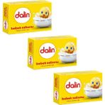 Dalin Bebek Sabunu Hassas Ciltler İçin 3 Adet 100 gr Sarı Renkli Paket