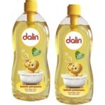 Dalin Bebek Şampuanı 700 ml x 2 Adet Göz Yakmayan Formül SLES İçermez Hassas Ciltler İçin Özel - 0 - 9 Yaş - Sarı