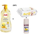 Dalin Bebek Şampuanı 700 Ml+Sleepy Sensitive Islak Mendil 90'lı + Feride Talk Bebek Pudrası 75 Gr(Set)