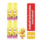 Dalin Çiçek Bahçesi 4x150 ml Bebek Kolonyası