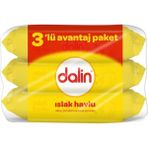 Dalin Islak Mendil 3'lü Paket 168 Yaprak Alkolsüz ve Parabensiz Bebek Temizliği İçin