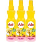 Dalin Kolay Tarama Saç Spreyi Badem Özü 200 ml x 3 Krem Renkli Yumuşaklık Sağlayan Formül