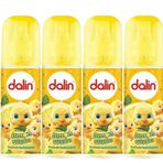 Dalin Limon Çiçeği Limon-Bergomat-Papatya 4x150 ml Bebek Kolonyası