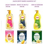 Dalin Mutlu Bebekler Şampuan Seti , Nem ve Koruma, Kolay Tarama ve Mutlu ve Rahat 700 ml x 3
