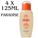 Dalin Paradise Kolonya Turuncu Kapak 4 x 125 ML
