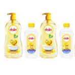 Dalin Rahat ve Mutlu Klasik 2 Adet 700 ml Pompalı Bebek Şampuanı ve 100 ml Bebek Yağı