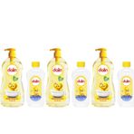 Dalin Rahat ve Mutlu Klasik 3 Adet 700 ml Pompalı Bebek Şampuanı ve 100 ml Bebek Yağı