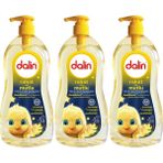 Dalin Rahat ve Mutlu Pompalı 3x700 ml Bebek Saç ve Vücut Şampuanı