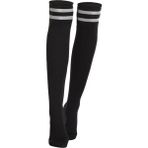 Dalış Çorap Kadınlar Wetsuit Patik Plaj Stocking Kaymaz Diz Yüksek Çorap Siyah M(Yurt Dışından)