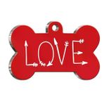 Dalis Love 2.1x3.1 cm Small Kemik Kedi Künyesi