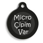 Dalis Mikro Çipim Var Yuvarlak 3,8 cm Kedi Ve Köpek Künyesi