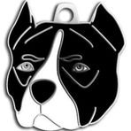 Dalis Pet Tag Siyah Pitbull Köpek Künyesi