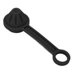 Dalış regülatörü Birinci Aşama Tozu, Boyunduruk Için Evrensel Silikon Toz kapağı geniş dalış Dişlisine Uyuyor (BLACK)