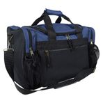 Dalix 43,2 cm Duffle Bag Su şişe Cep (Siyah, Altın, mavi, kırmızı, mor, pembe) M Mavi