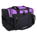 Dalix 43,2 cm Duffle Bag Su şişe Cep (Siyah, Altın, mavi, kırmızı, mor, pembe) M