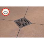 Dallmer Dalldrain Susuz Tip Sifonlu Koku Önleyici Banyo Yer Süzgeci Gideri - 10X10 cm 40/50 Lik Tuvalet Kanalizasyon Kokusuna Çözüm Sağlayan, Kötü Koku Giderici Engelleyici Kapak Fermatür Aparatlı