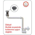 Dallmer Yer Kazandıran Lavabo Sifonu 137 - Taşma Deliksiz,Lavabo Dolabında ve Çekmecesinde,Lavabo Altında Duvara Bitişik Montajlı Koku Önleyici S Sistemi,Kolay Temizlenir Giderli, Ayarlanabilir Borulu - Mat siyah seramik pop-up süzgeçli